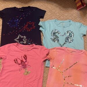 J. Crew Kids Short Sleeve Tees - Navy, Light Blue, Pink, Tie-Dye